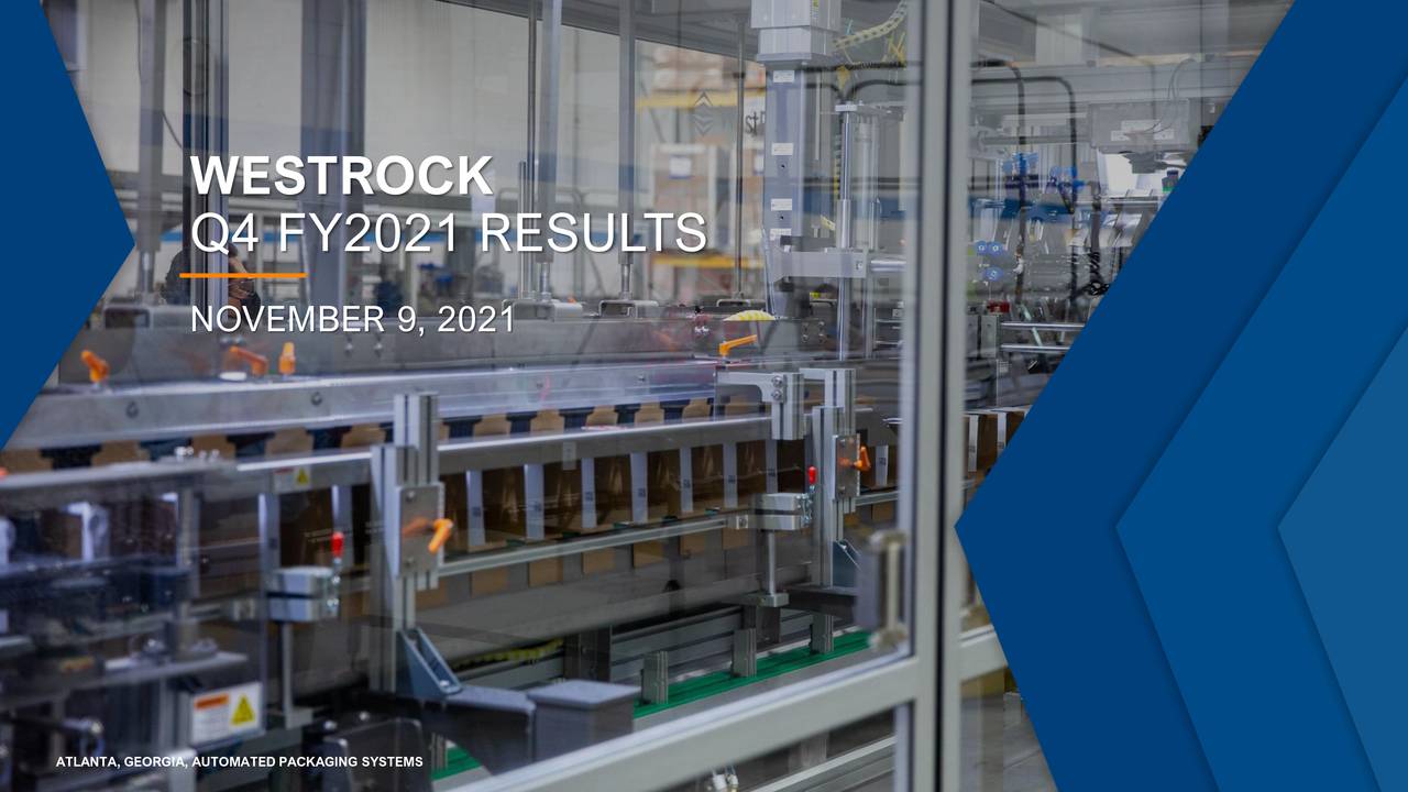 WestRock Company 2021 Q4 Results Earnings Call Presentation (NYSE