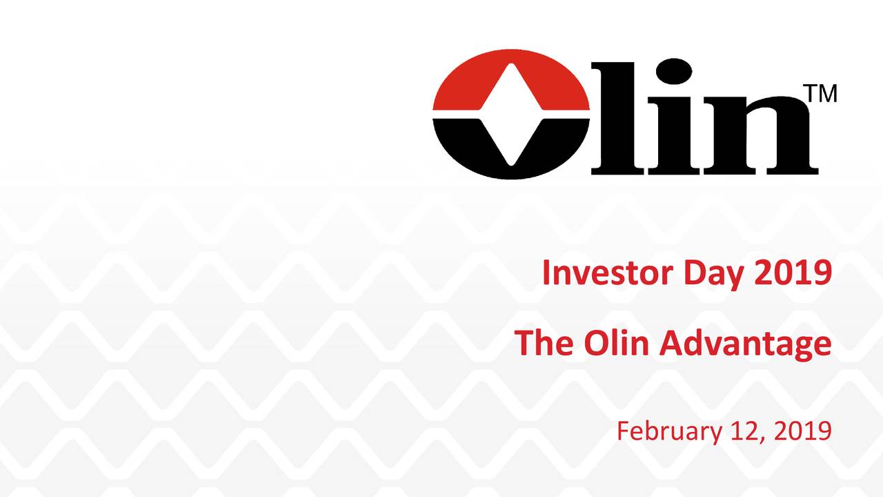 Olin (OLN) Investor Presentation Slideshow (NYSEOLN) Seeking Alpha