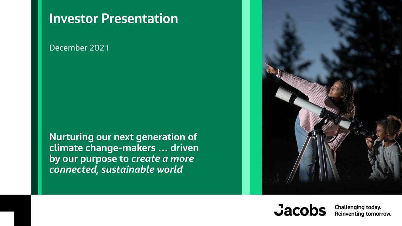 Jacobs Engineering Group (J) Investor Presentation Slideshow (NYSEJ