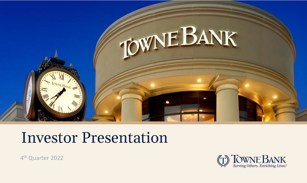 TowneBank (TOWN) Investor Presentation - Slideshow (NASDAQ:TOWN ...