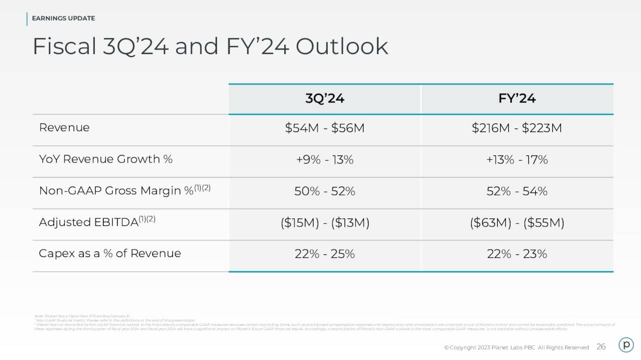 EARNINGS UPDATE