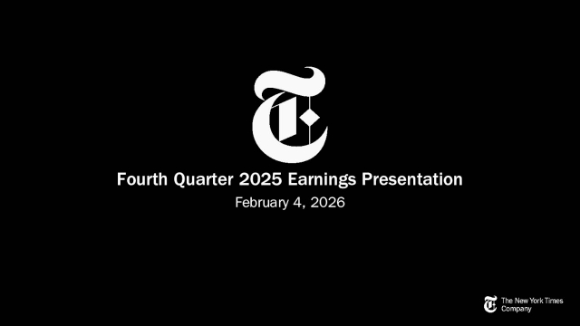 The New York Times Company 2025 Q4 - Results - Earnings Call ...
