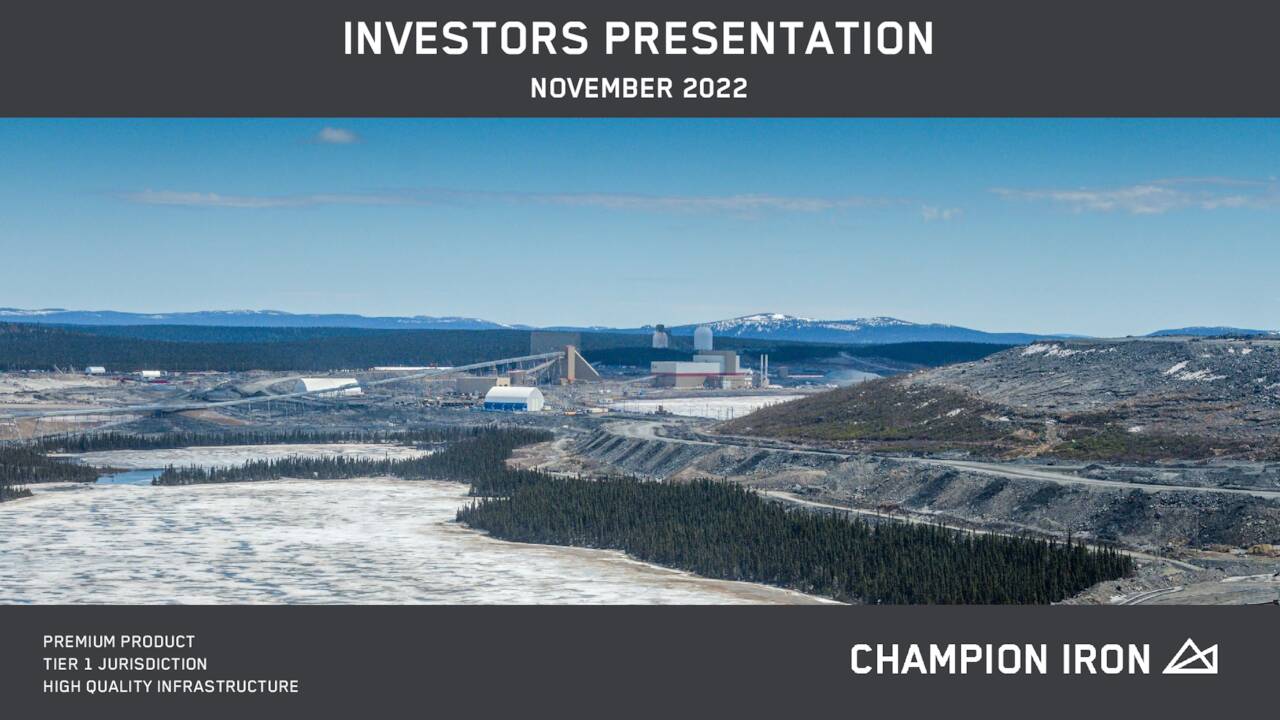 Champion Iron (CIAFF) Investor Presentation Slideshow (OTCMKTSCIAFF