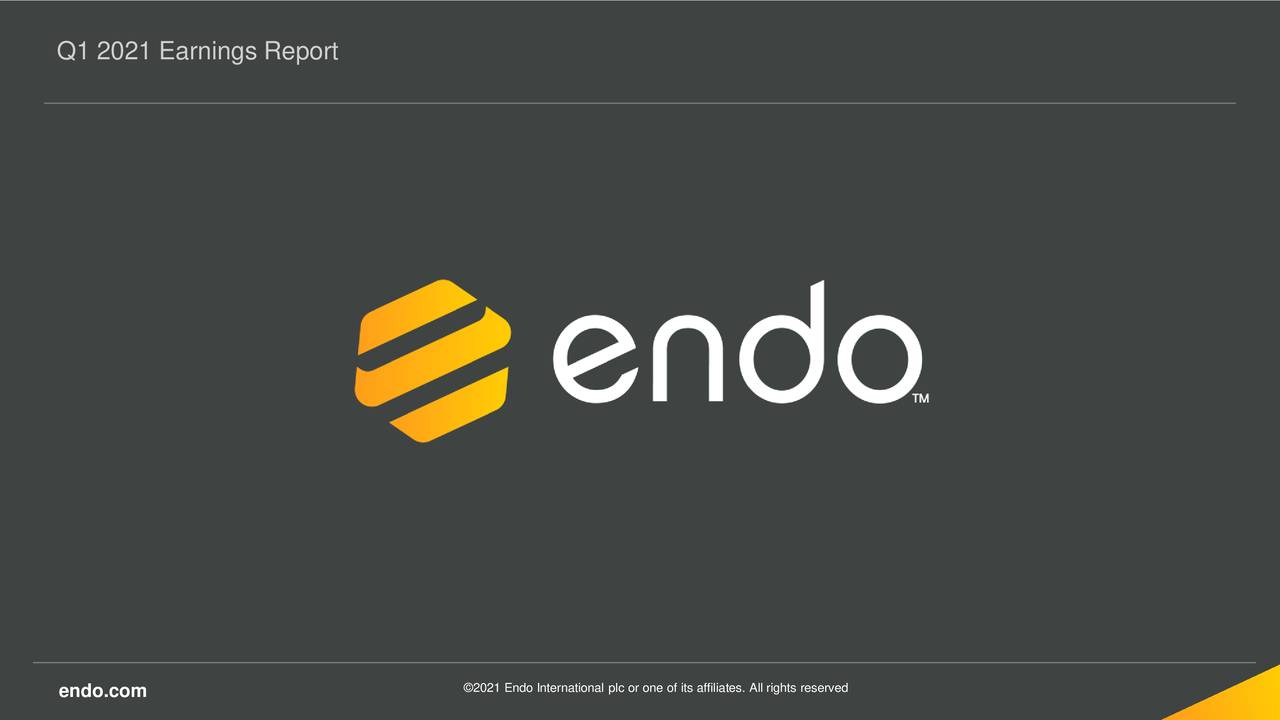 Endo International plc 2021 Q1 Results Earnings Call Presentation (OTCMKTSENDPQ) Seeking
