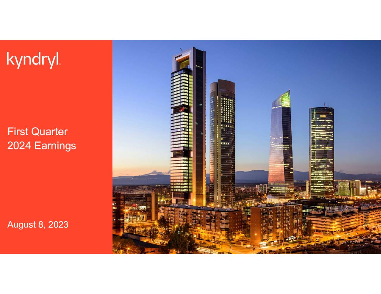Kyndryl Holdings, Inc. 2024 Q1 Results Earnings Call Presentation
