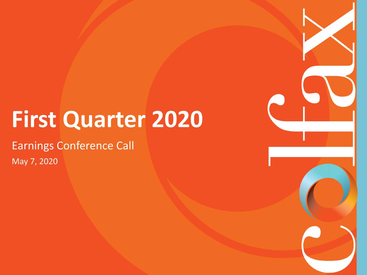 First Quarter 2020