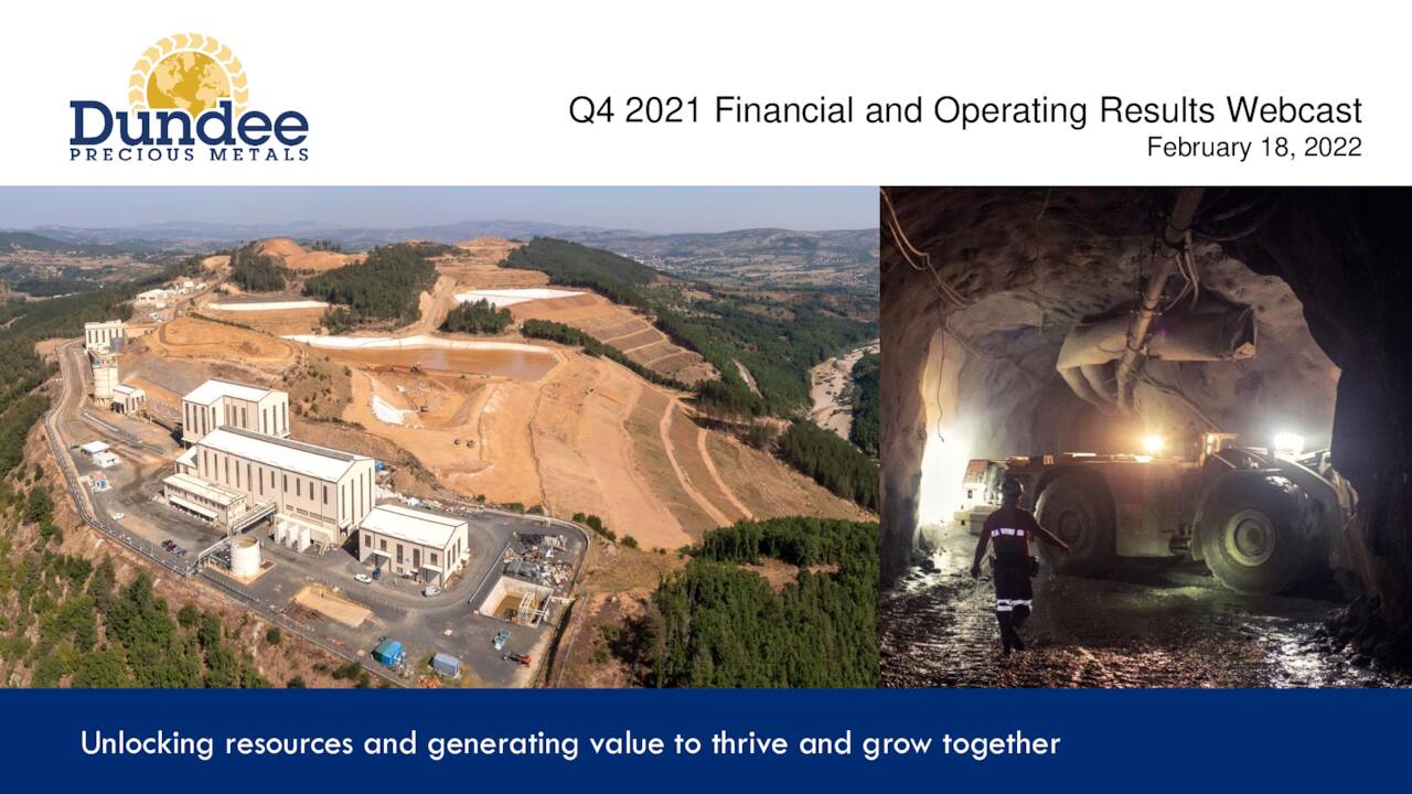 Dundee Precious Metals Inc. 2021 Q4 Results Earnings Call