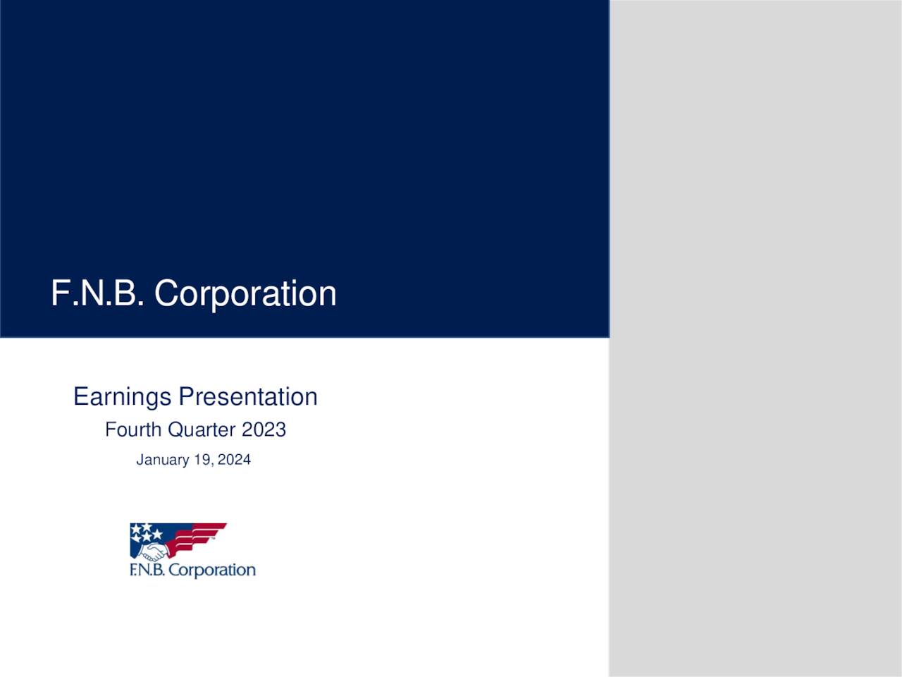 F.N.B. Corporation 2023 Q4 - Results - Earnings Call Presentation (NYSE ...