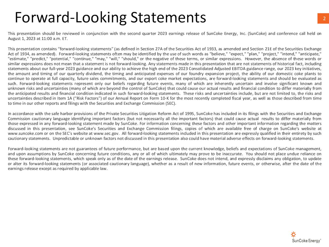 Forward-Looking Statements                                                                                                                                                2