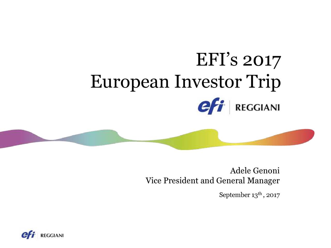 Electronics for Imaging (EFII) Investor Presentation - Slideshow ...