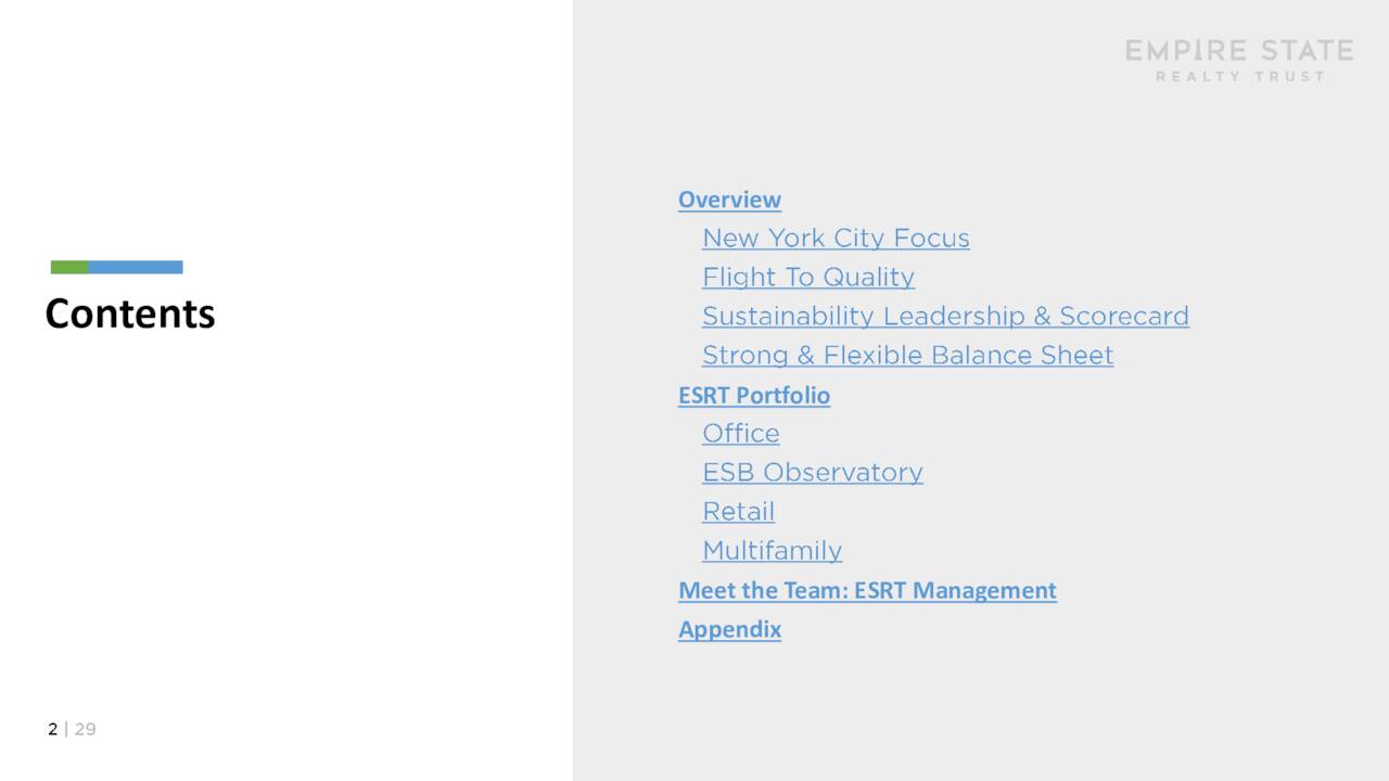 Empire State Realty Trust, Inc. 2021 Q4 Results Earnings Call