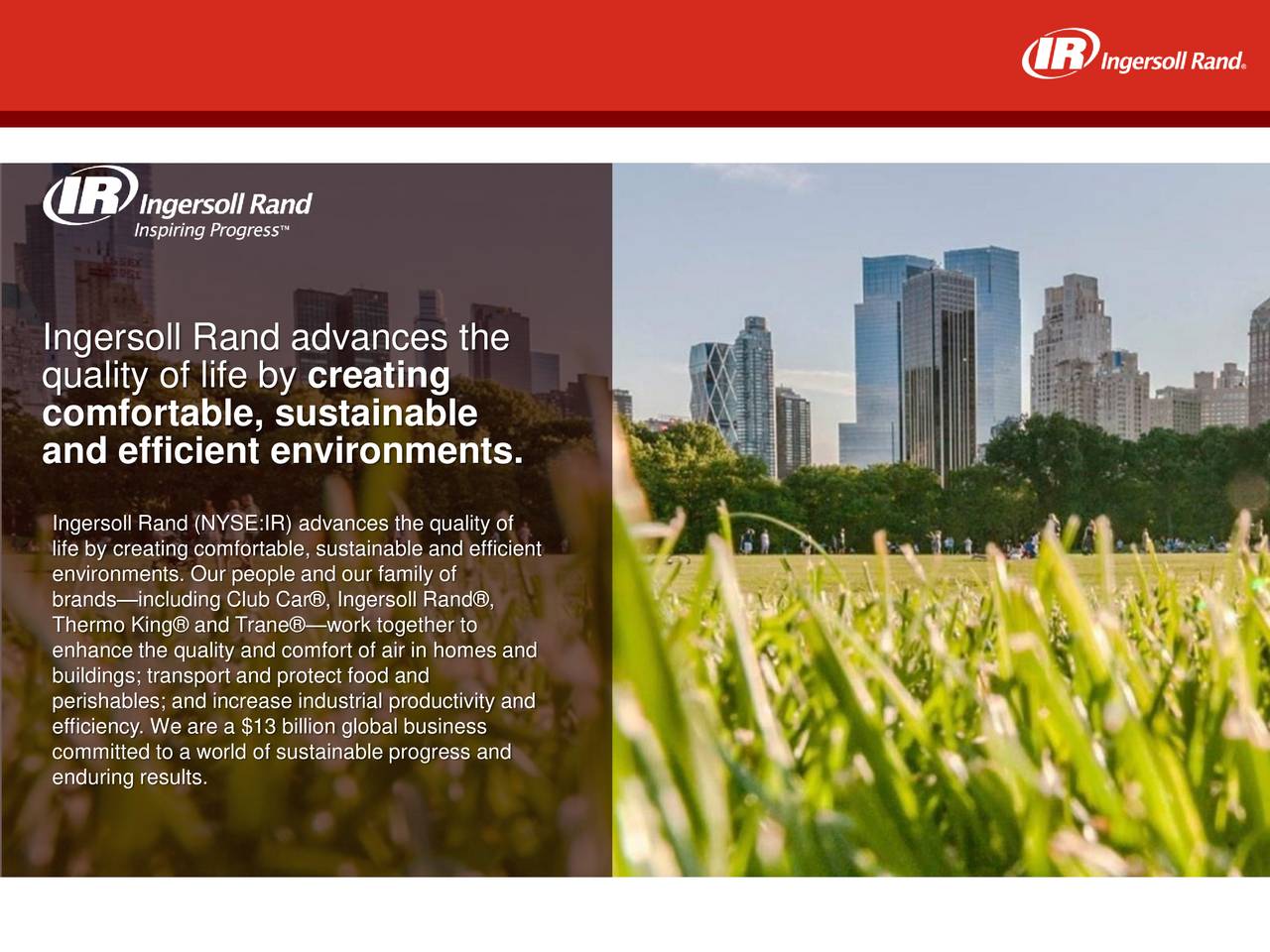Ingersoll-Rand (IR) Presents At Bank of America Merrill Lynch ...