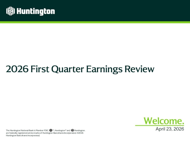 Huntington Bancshares Incorporated 2026 Q1 - Results - Earnings Call ...