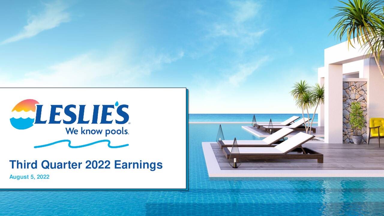Leslie's, Inc. 2022 Q3 Results Earnings Call Presentation (NASDAQ