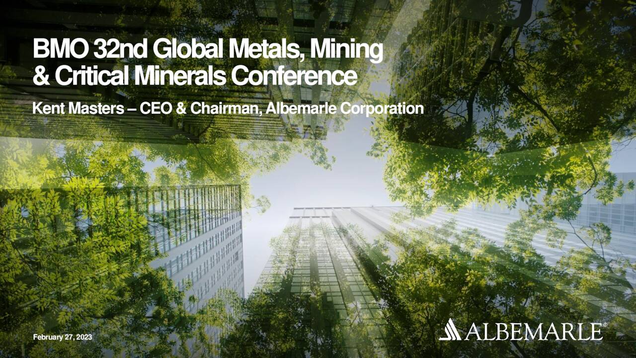 bmo 32nd global metals & mining conference