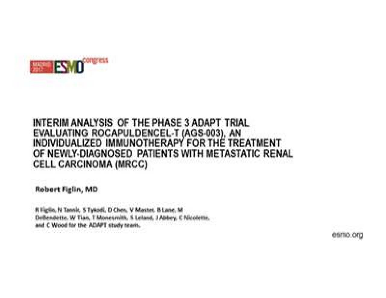 Argos Therapeutics (ARGS) Interim Analysis Of The Phase 3 Adapt Trial ...