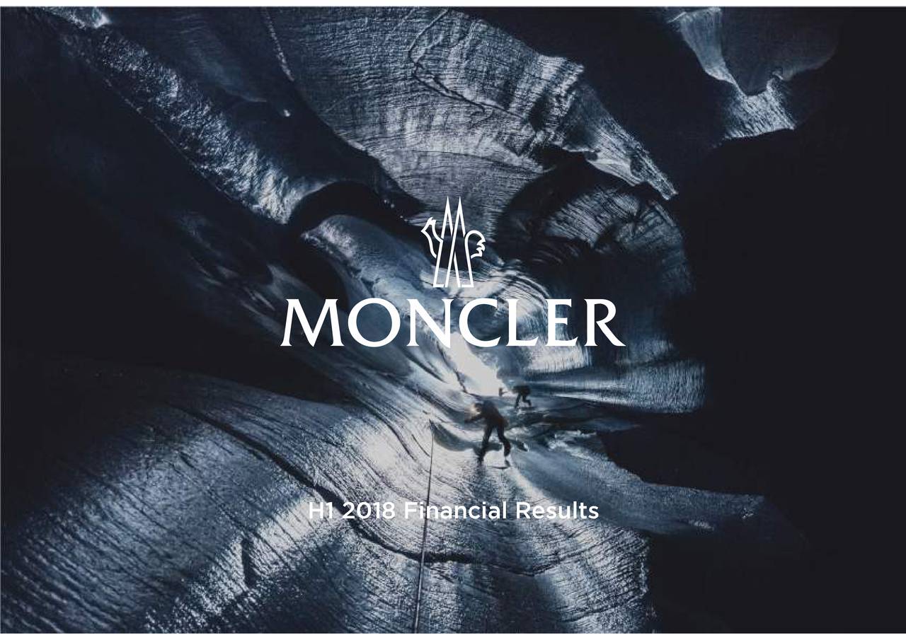 Moncler S.P.A. 2018 Q2 - Results - Earnings Call Slides (OTCMKTS:MONRF) |  Seeking Alpha