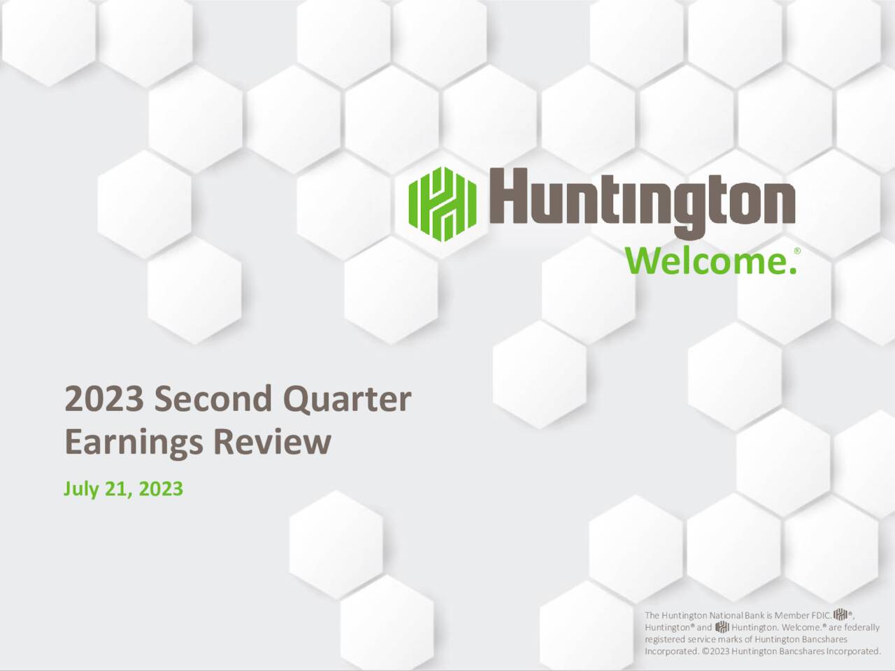 Huntington Bancshares Incorporated 2023 Q2 - Results - Earnings Call ...