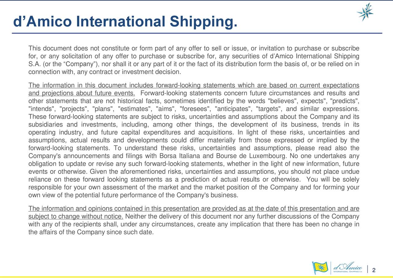 d’Amico International Shipping.