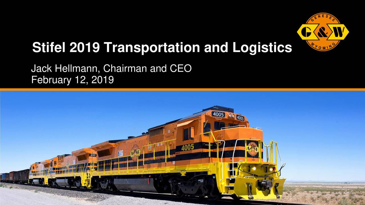 Genesee & Wyoming (GWR) Presents At Stifel 2019 Transportation