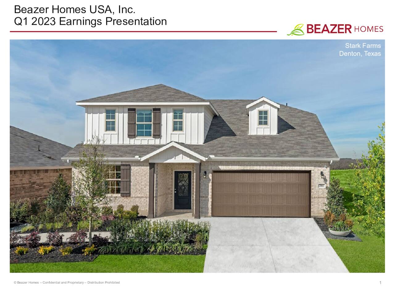 Beazer Homes USA, Inc. 2023 Q1 - Results - Earnings Call Presentation ...