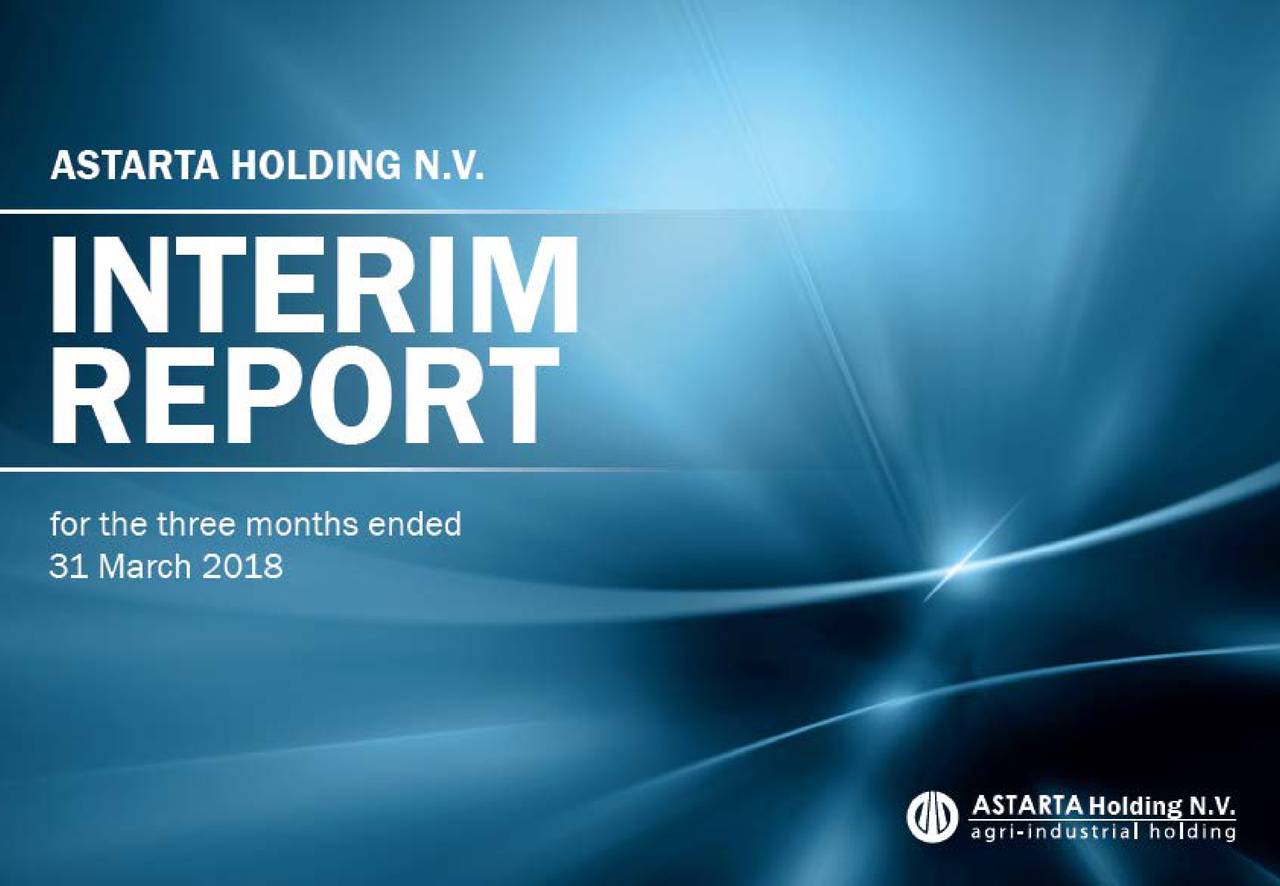 Astarta Holding NV 2018 Q1 Results Earnings Call Slides (OTCMKTS
