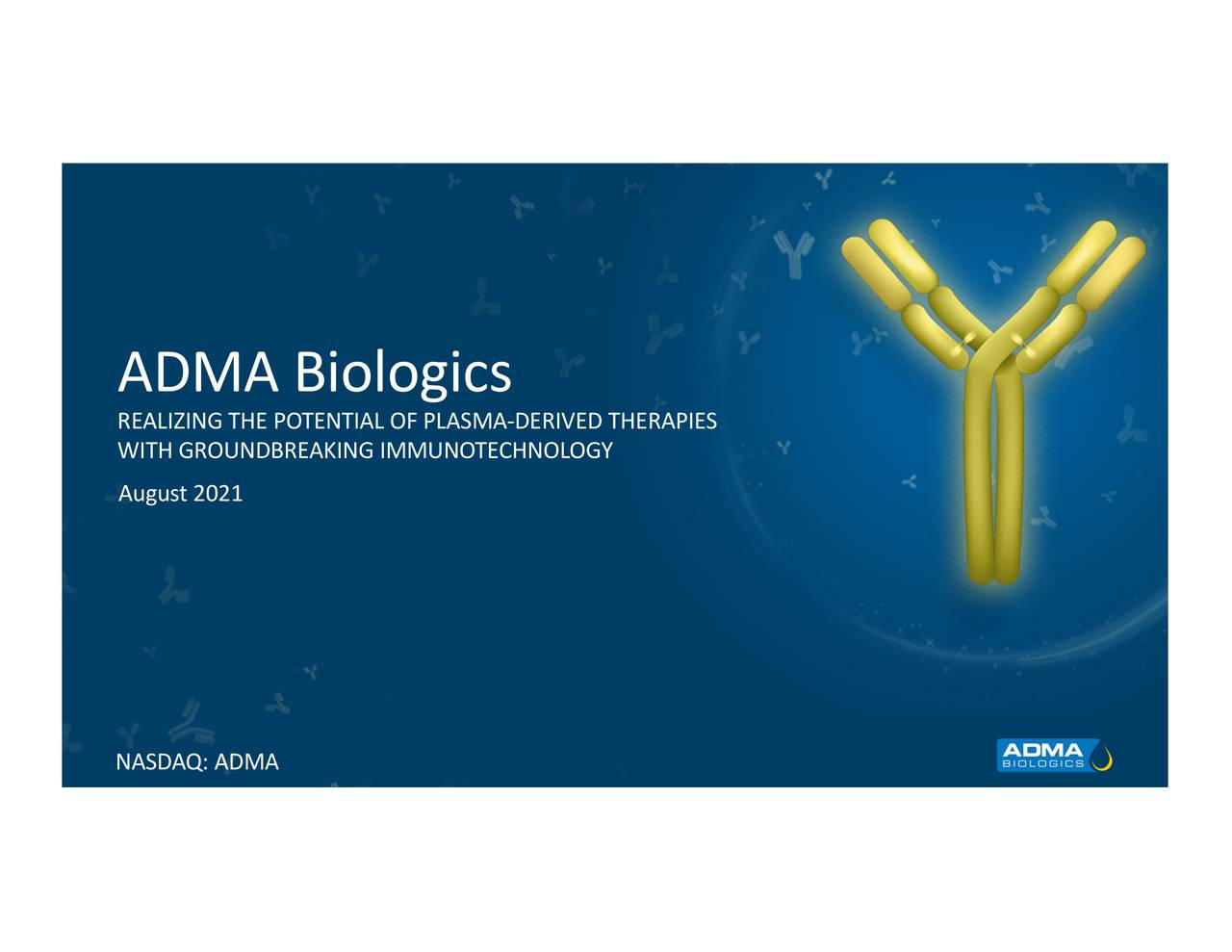 ADMA Biologics (ADMA) Investor Presentation - Slideshow (NASDAQ:ADMA ...