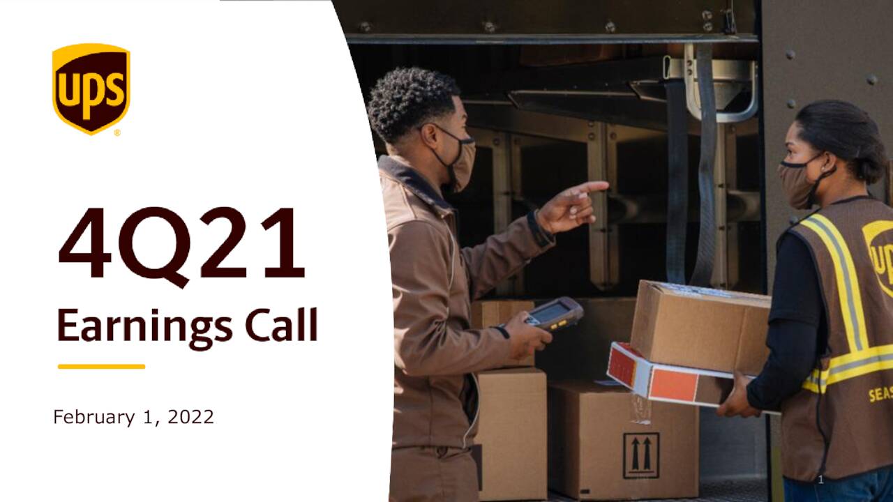 United Parcel Service, Inc. 2021 Q4 Results Earnings Call Presentation (NYSEUPS) Seeking