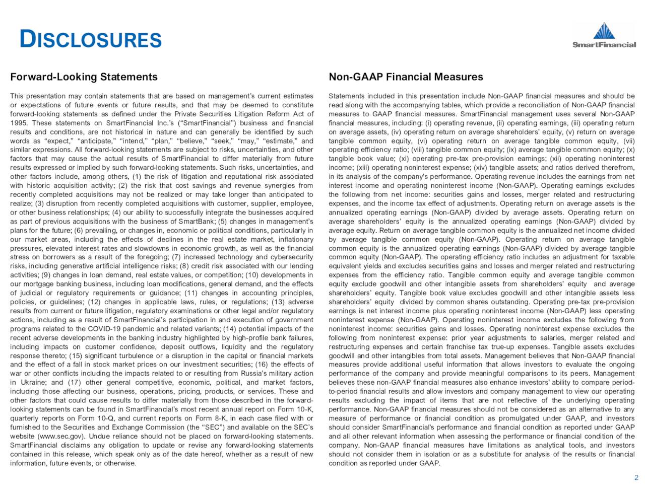 D    ISCLOSURES