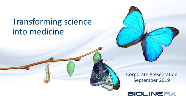 BioLineRx (BLRX) Investor Presentation - Slideshow (NASDAQ:BLRX) 2019 ...