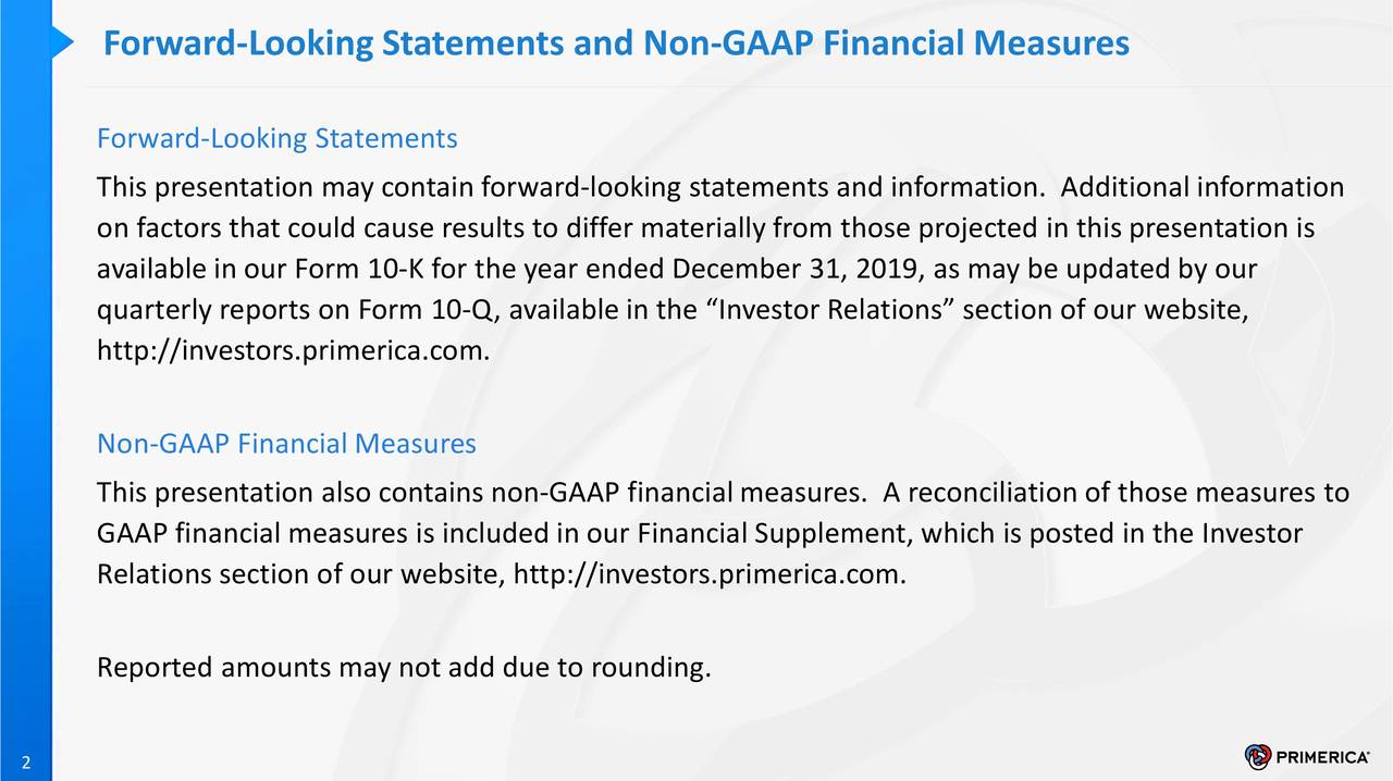 Forward-Looking Statements and Non-GAAP Financial Measures