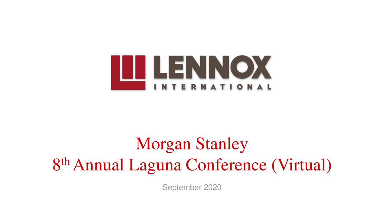 Lennox International (LII) Presents At Stanley Virtual 8th