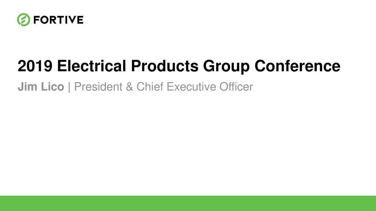 Fortive (FTV) Presents At Electrical Products Group Spring Conference