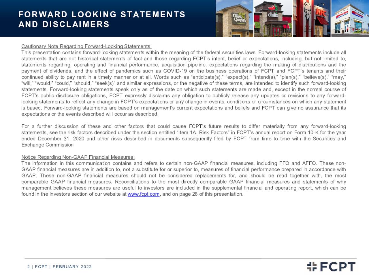 Four Corners Property Trust, Inc. (FCPT) Investor Presentation