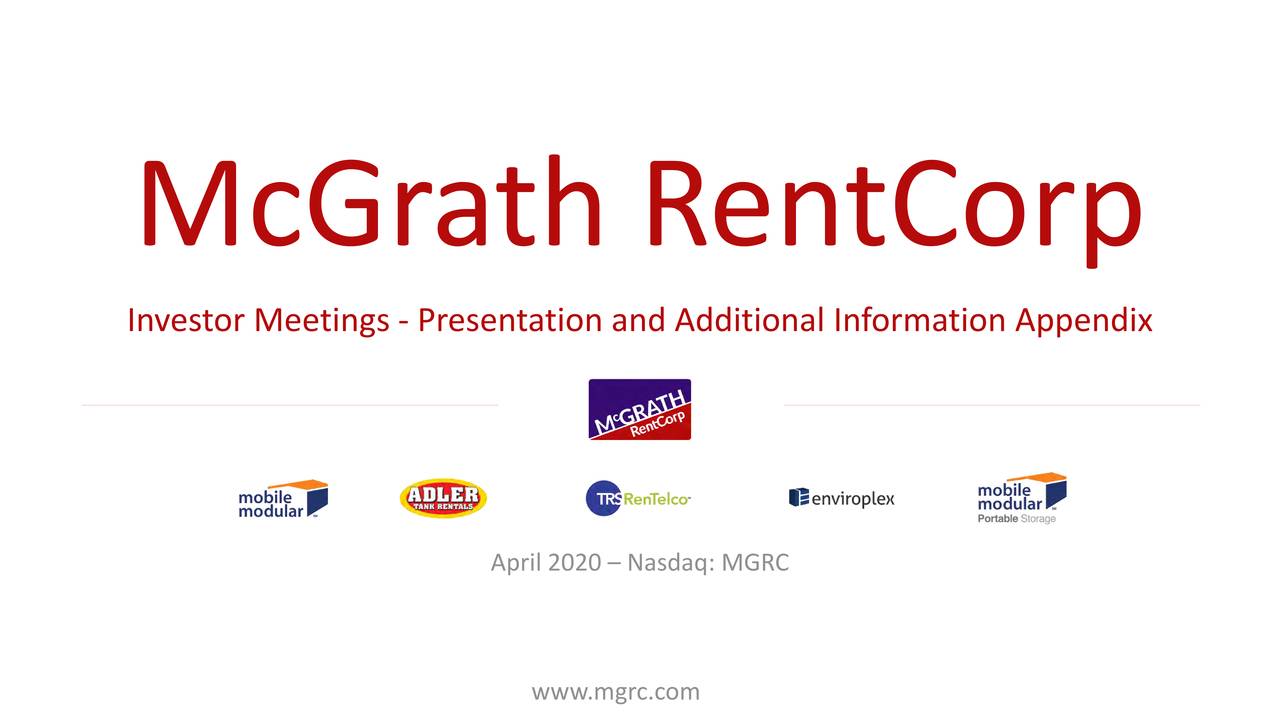 McGr ath R entCorp