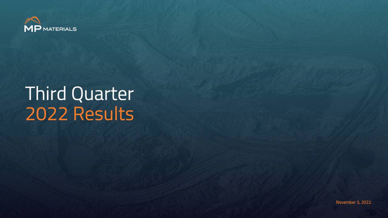 Mp Materials Bank Of Americas Bold Q2 Earnings Call - uaqclpx