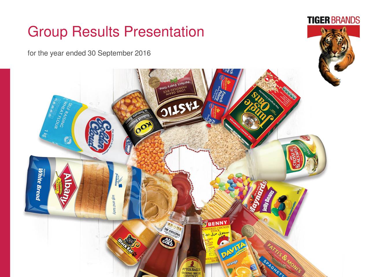 Tiger Brands Ltd. ADR 2016 Q4 - Results - Earnings Call ...