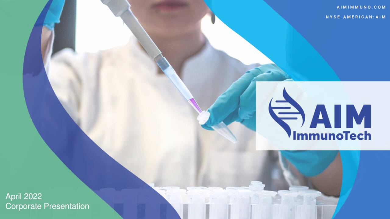 AIM ImmunoTech (AIM) Investor Presentation - Slideshow (NYSE:AIM ...