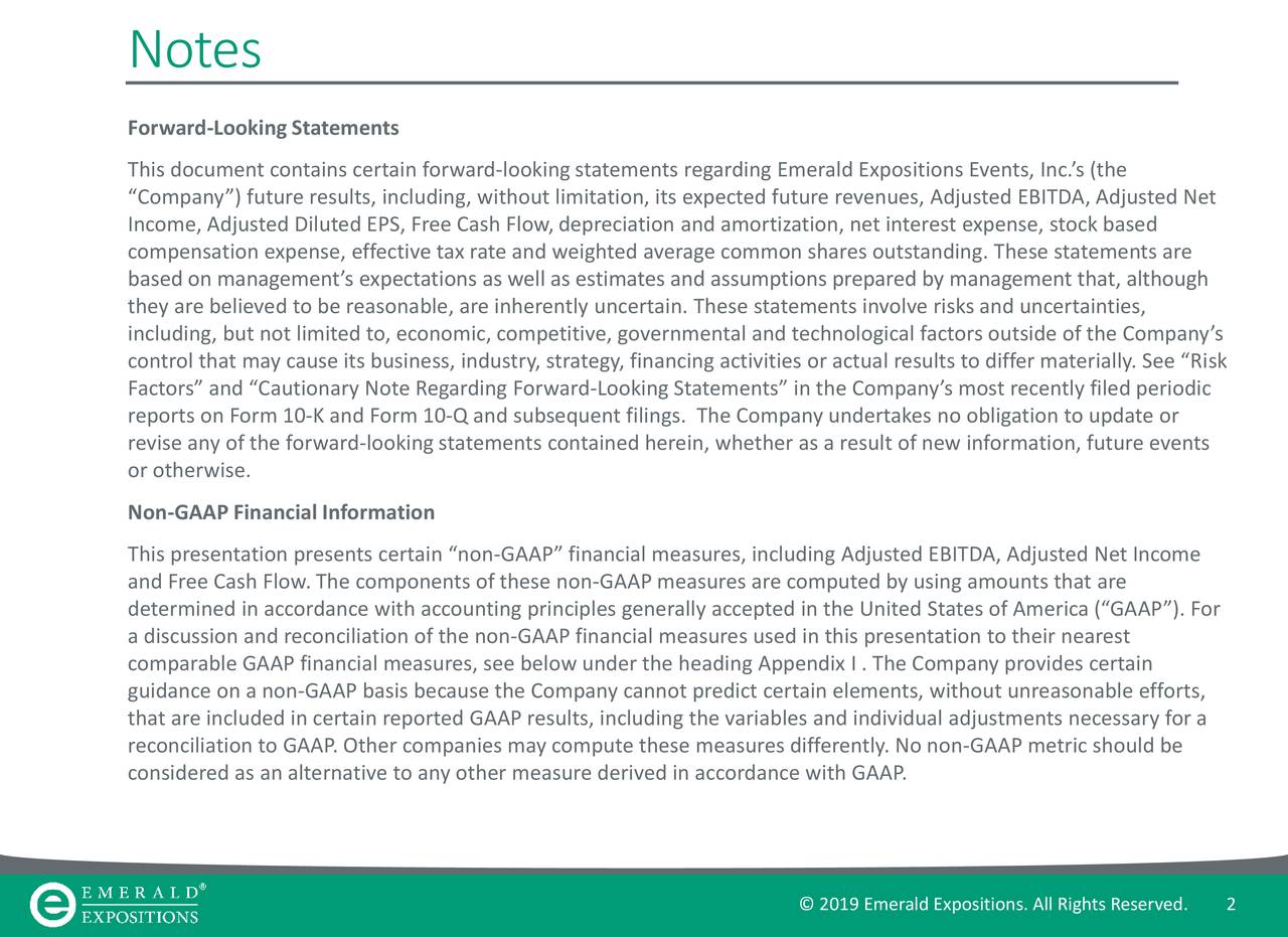 Emerald expositions events inc ipo