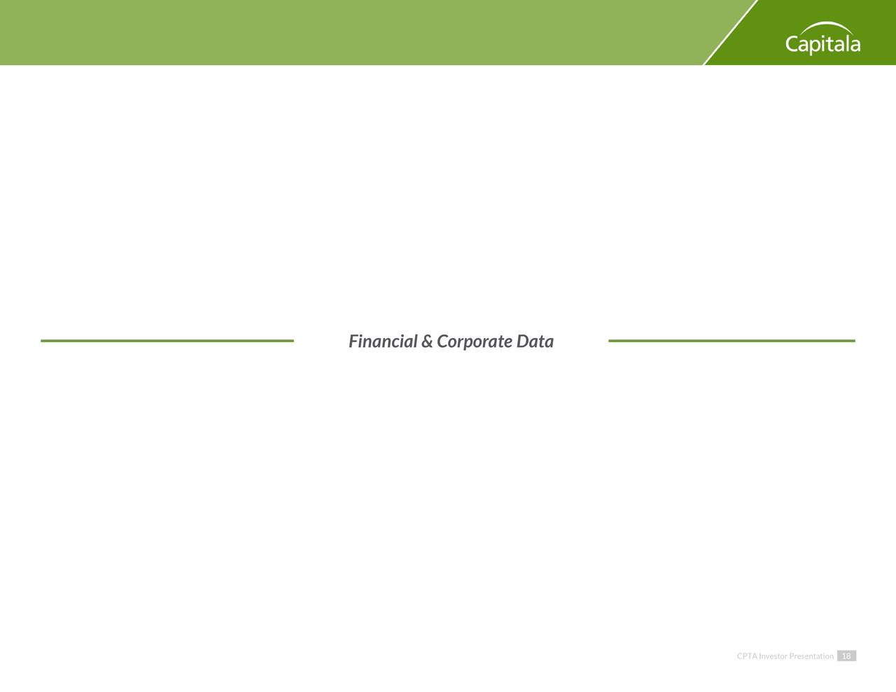 Financial & Corporate Data