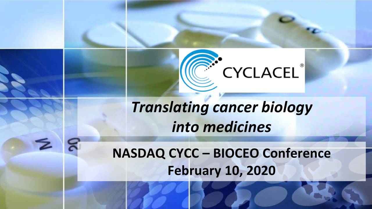 Cyclacel Pharmaceuticals (CYCC) Presents At BIO CEO & Investor ...