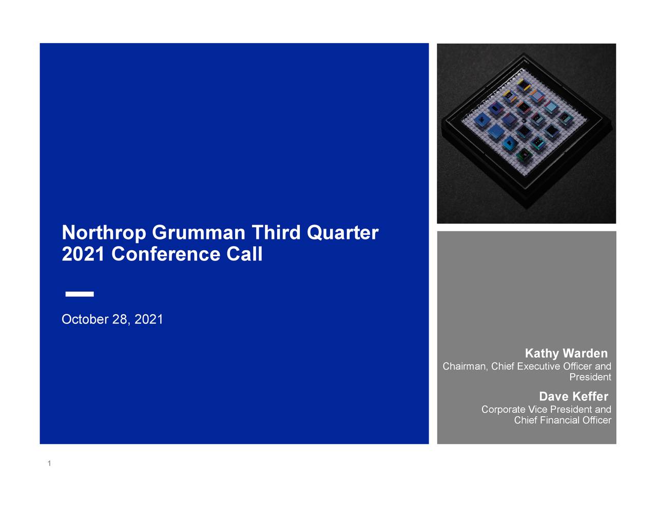 Northrop Grumman Corporation 2021 Q3 Results Earnings Call