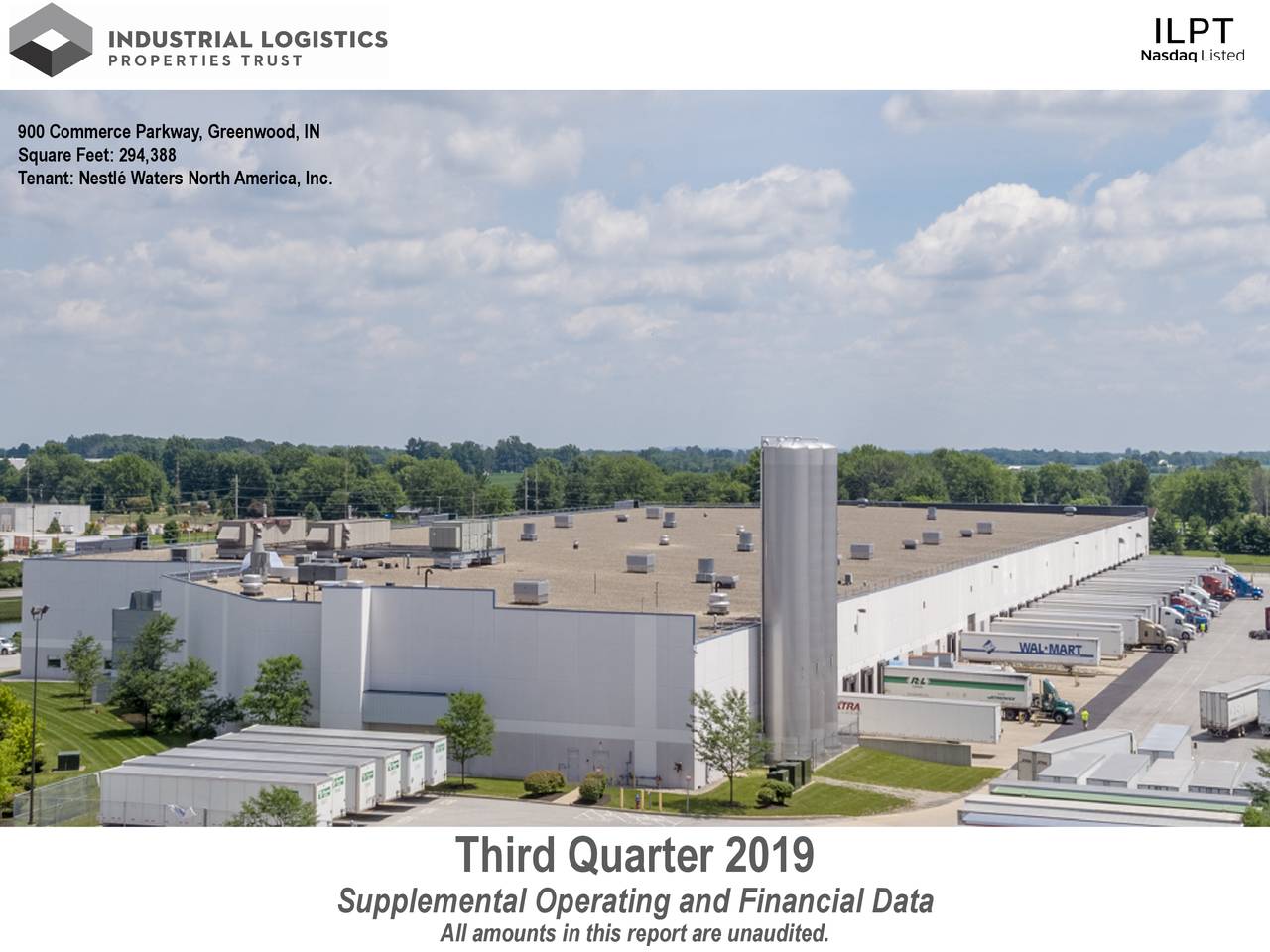 Industrial Logistics Properties Trust 2019 Q3 Results Earnings Call Presentation (NASDAQ