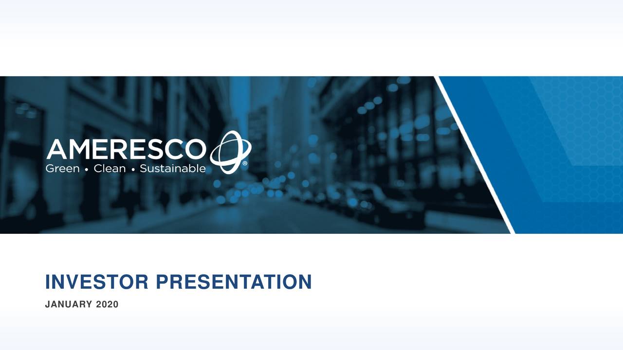 Ameresco (AMRC) Investor Presentation - Slideshow (NYSE:AMRC) | Seeking ...