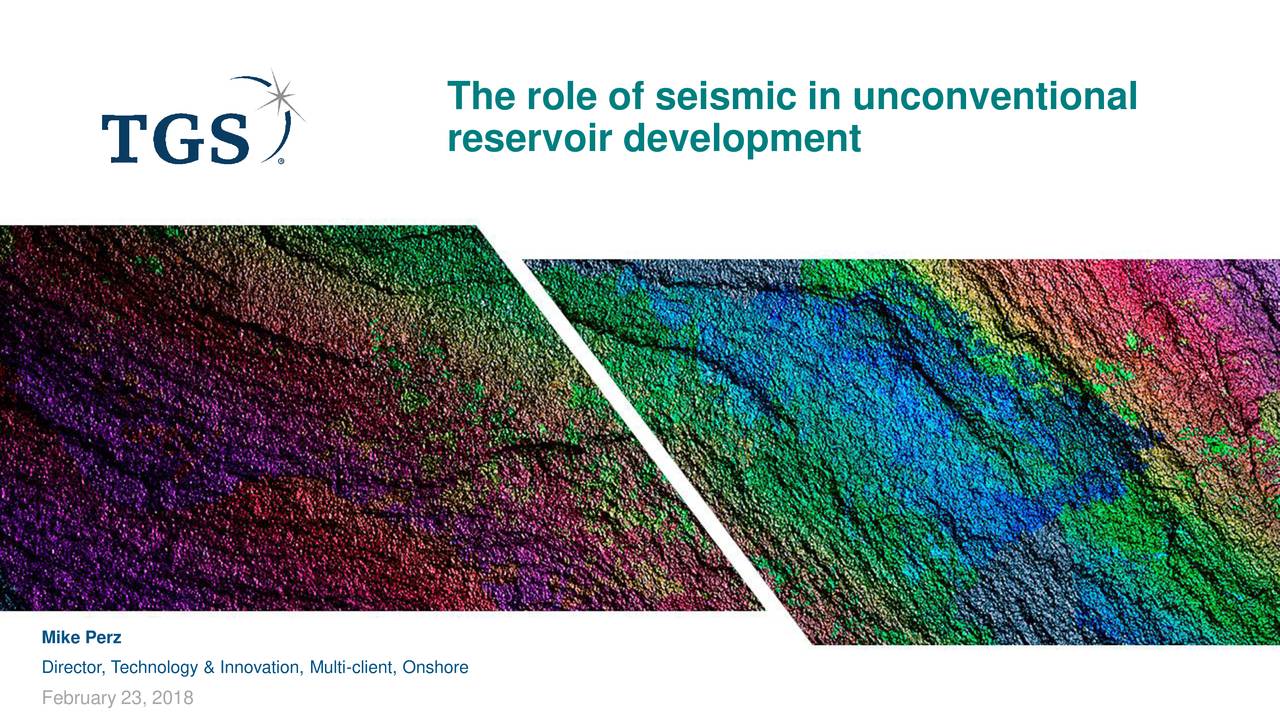 TGSNOPEC Geophysical (TGSGY) Presents At Oilfield Tech