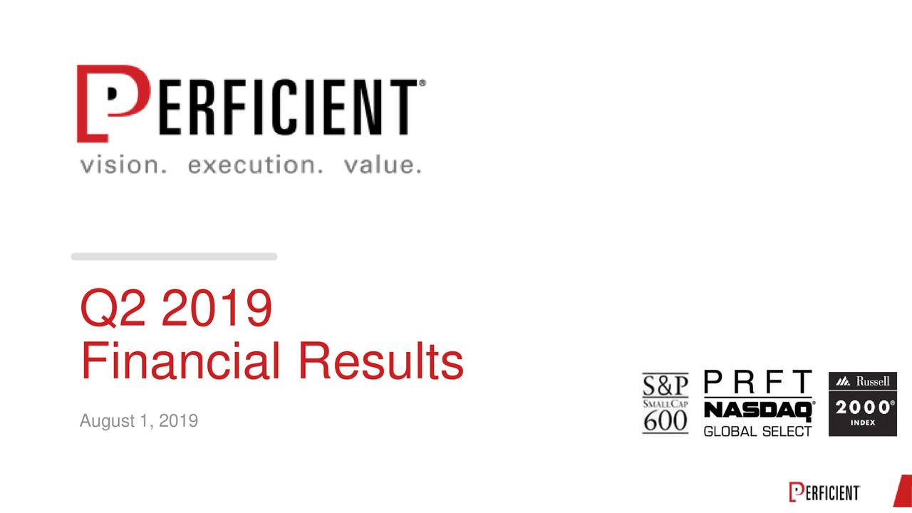 Perficient Inc 2019 Q2 Results Earnings Call Slides Nasdaqprft Seeking Alpha 0853