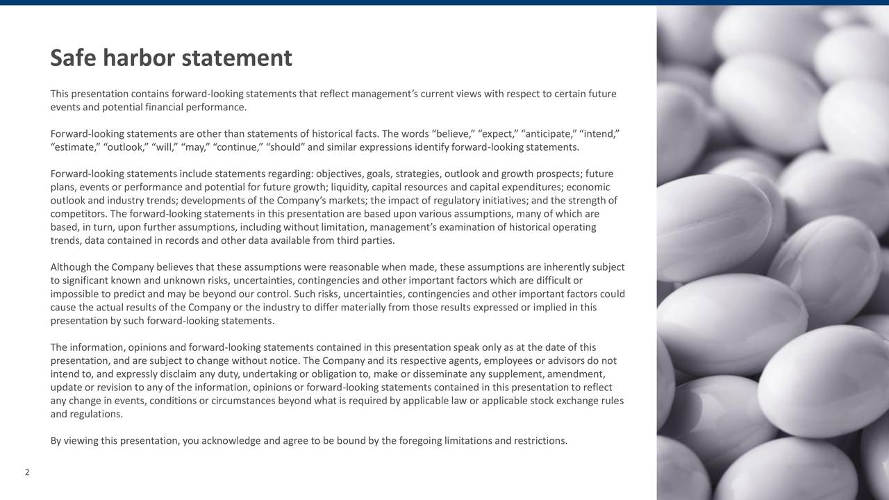 CHR Hansen Holding A/S ADR 2018 Q3 Results Earnings Call Slides