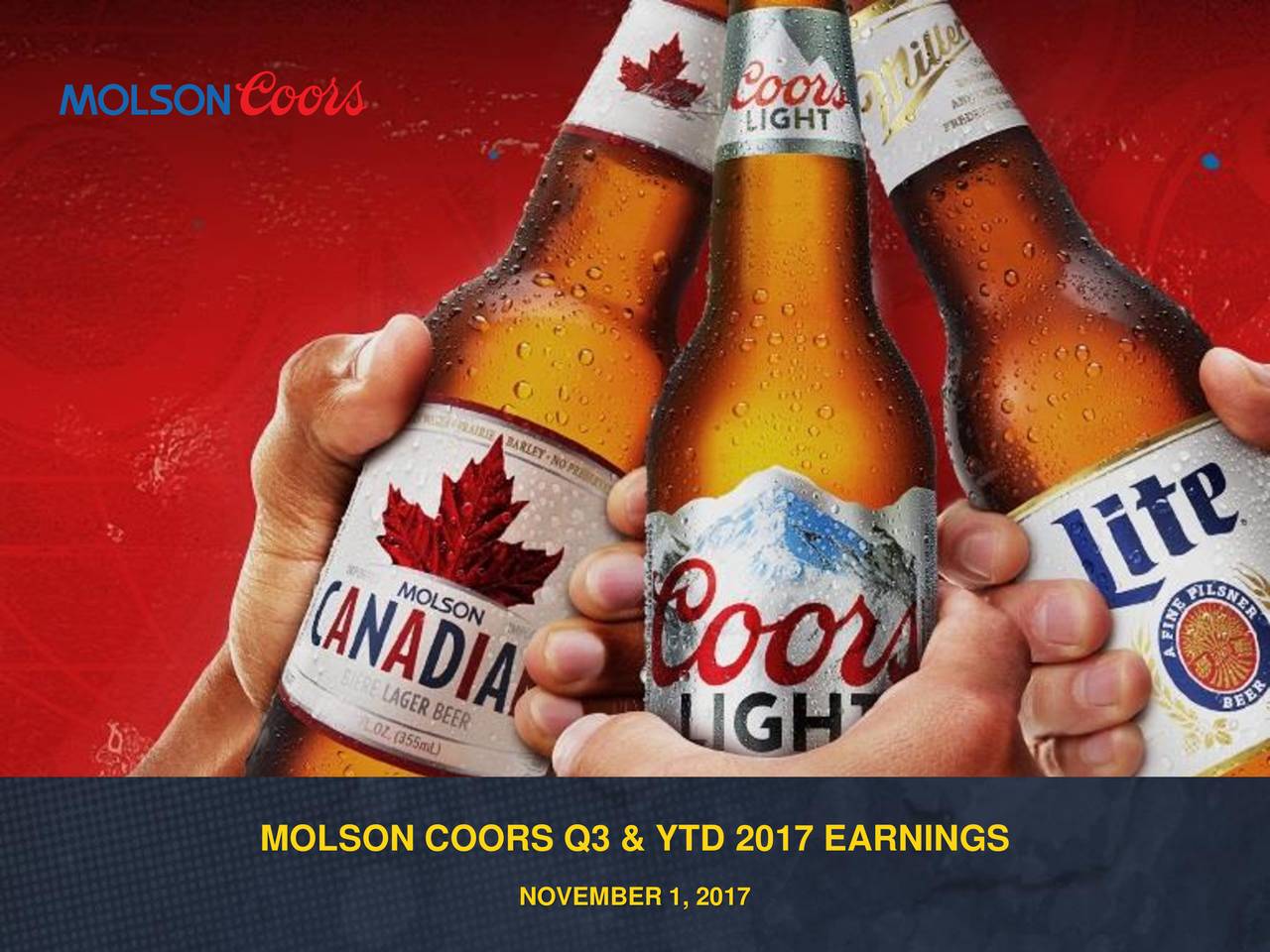 MOLSON COORS Q3 & YTD 2017 EARNINGS