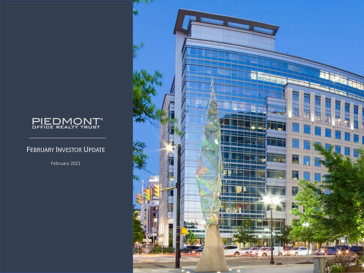 Piedmont Office Realty Trust (PDM) Investor Presentation Slideshow
