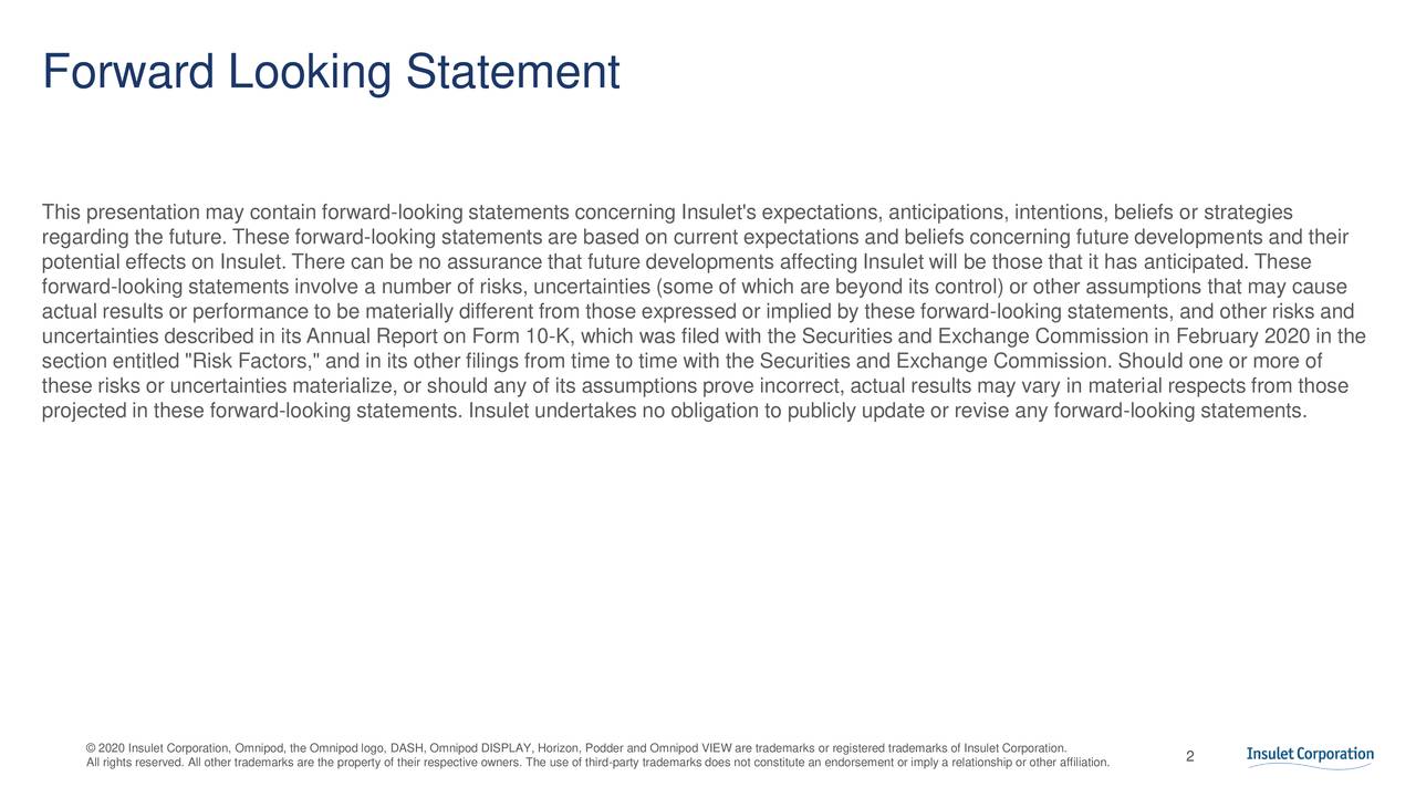 Forward Looking Statement